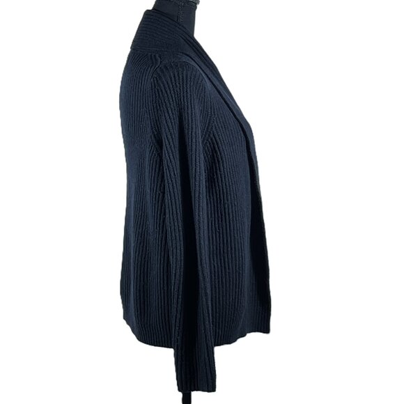 A New Day - Women's - Shawl Collar, Open Cardigan - Black - Size XS - Picture 4 of 6